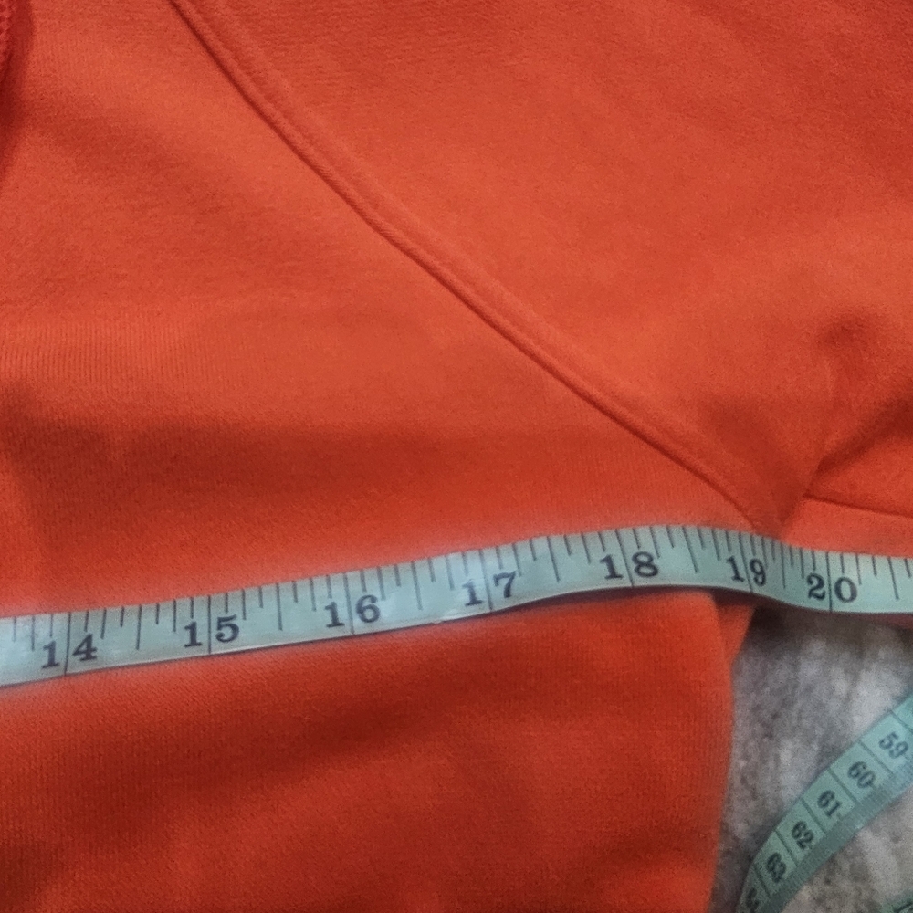 Adidas by Stella McCartney Orange Fleece Hoodie Women’s Medium Zip-Up Active Jac - Picture 12 of 14